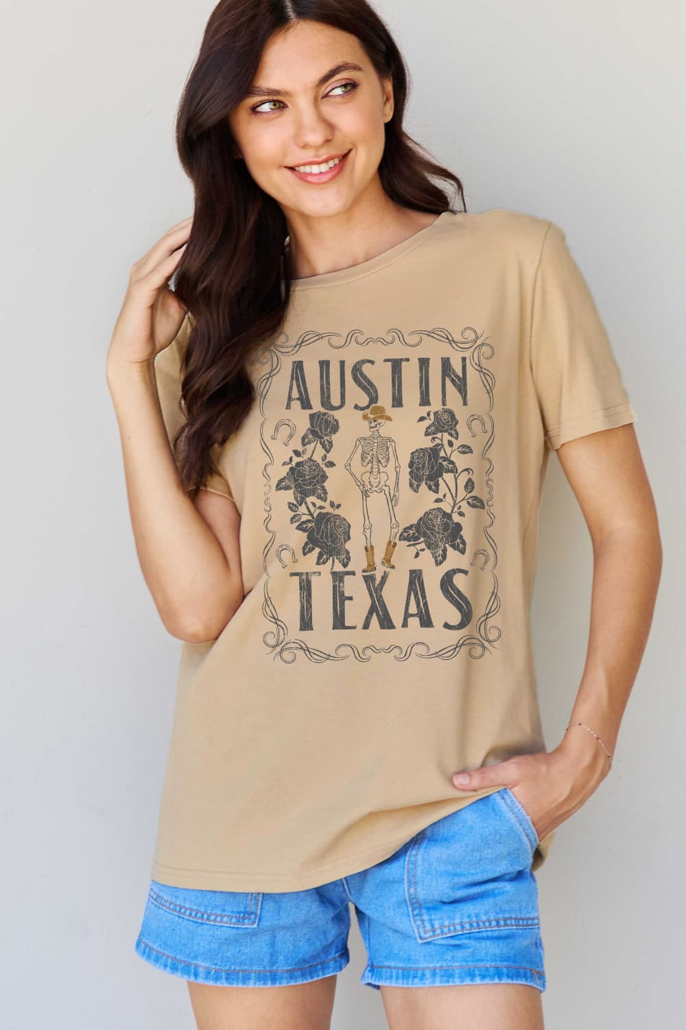 Simply Love Full Size AUSTIN TEXAS Graphic Cotton T-Shirt