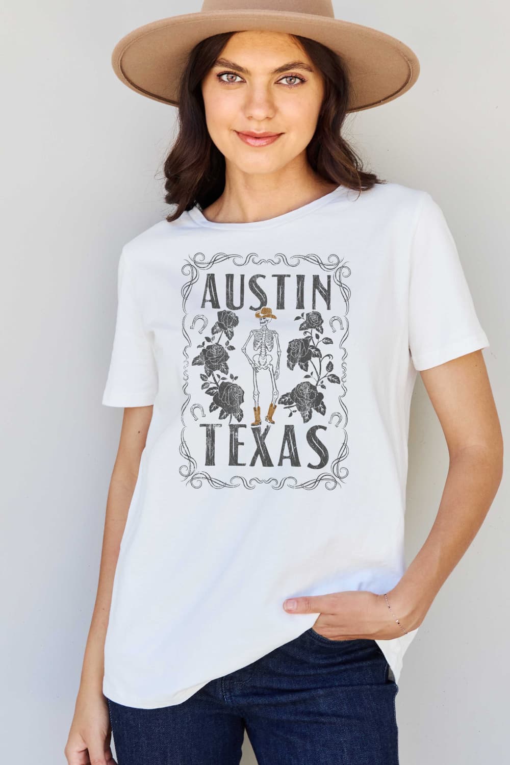 Simply Love Full Size AUSTIN TEXAS Graphic Cotton T-Shirt