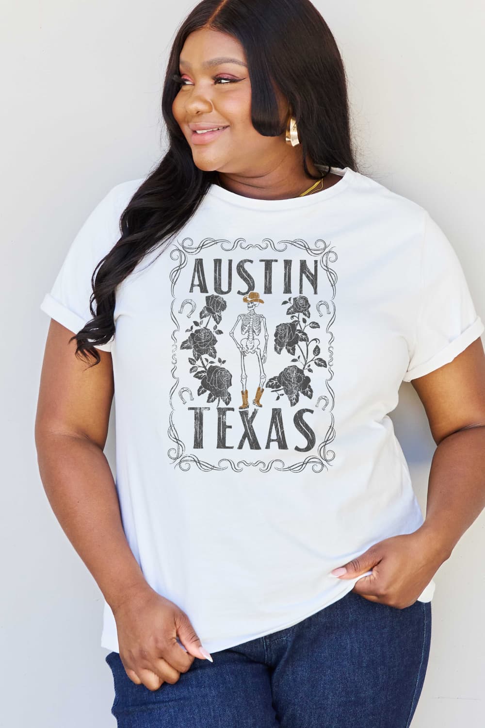 Simply Love Full Size AUSTIN TEXAS Graphic Cotton T-Shirt