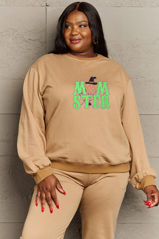 Simply Love Full Size Drop Shoulder Graphic Sweatshirt