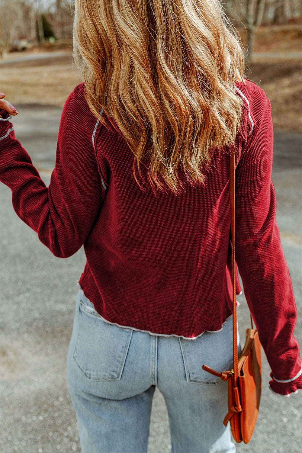 Round Neck Long Sleeve Sweater