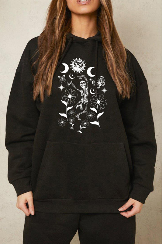 Simply Love Simply Love Full Size Dancing Skeleton Graphic Hoodie